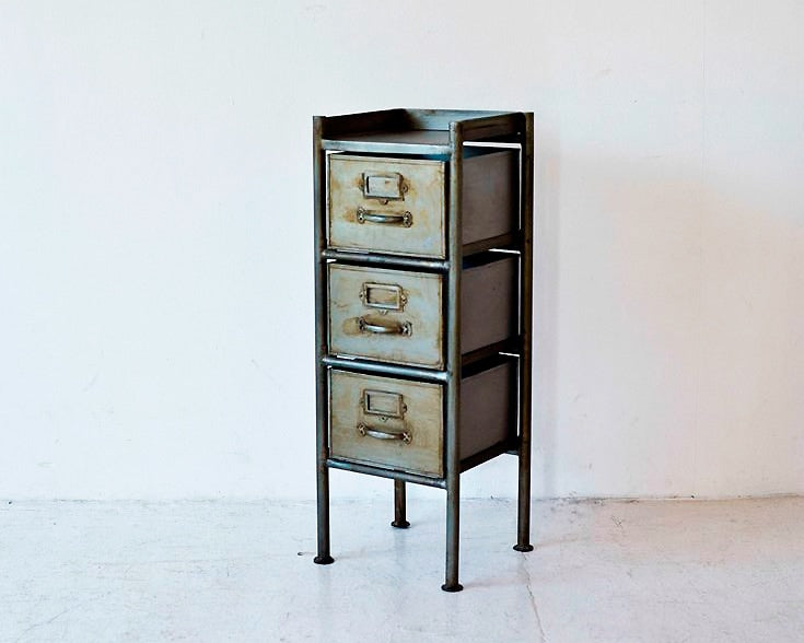 GUIDEL 3DRAWER CHEST SILVER ギデル3ドロワーチェスト シルバー