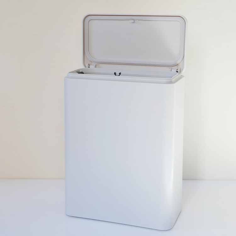 Tubelor Medium Flap Sealed Sanitary Trash Can, Gray