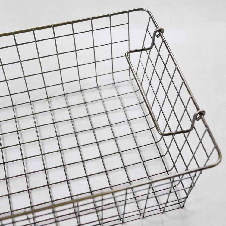 Stacking Basket S Antique Gold