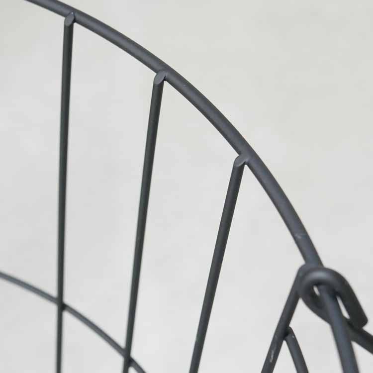 Stacking Basket Round L Black