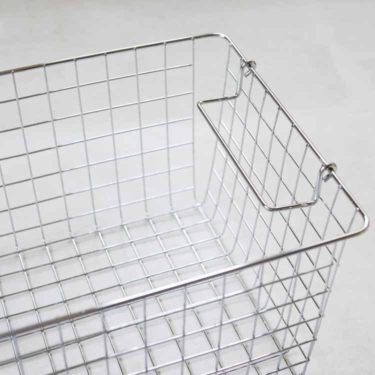 Stacking Basket L Silver
