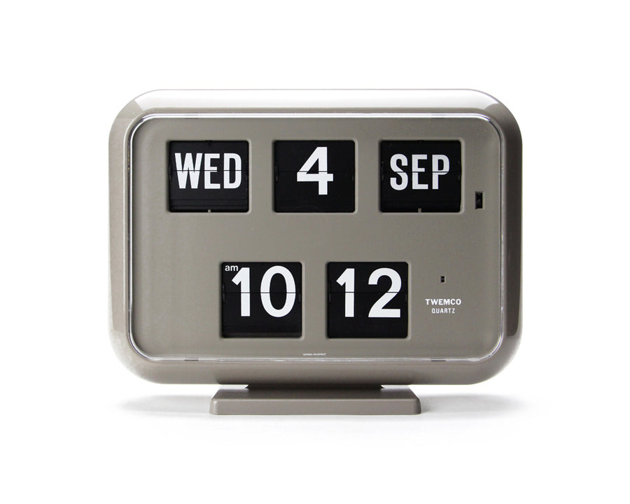Calendar Clock QD-35 Gray デジタルカレンダークロック グレー