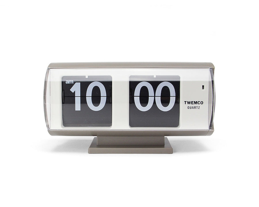 Table Clock QT-30T Gray フリップクロック QT-30T グレイ
