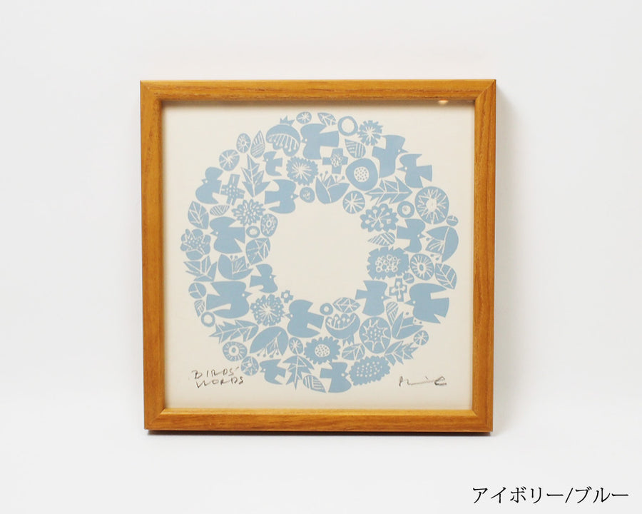 SILK SCREEN with FRAME WREATH シルクスクリーン リース