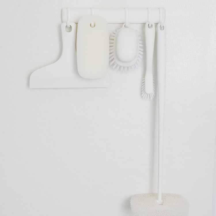 5-Hook White Magnetic Hooks