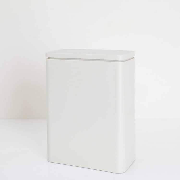 Tubelor Medium Flap Sealed Sanitary Trash Can, Sand White