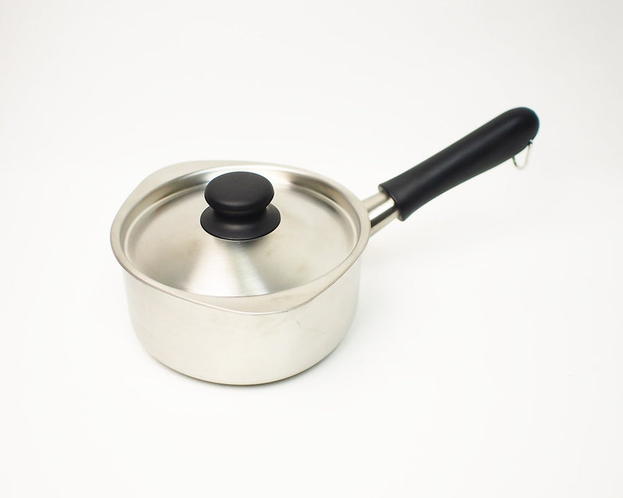 Yanagi Sori Stainless Steel Milk Pan with Lid
