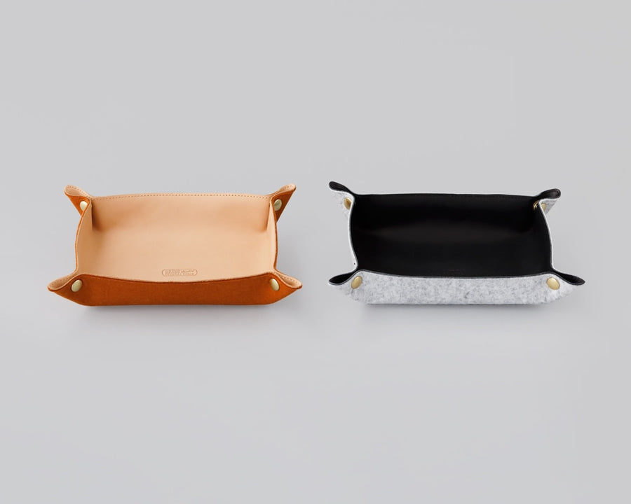 GS Leather &amp; Felt Travel Tray Leather &amp; Felt Travel Tray