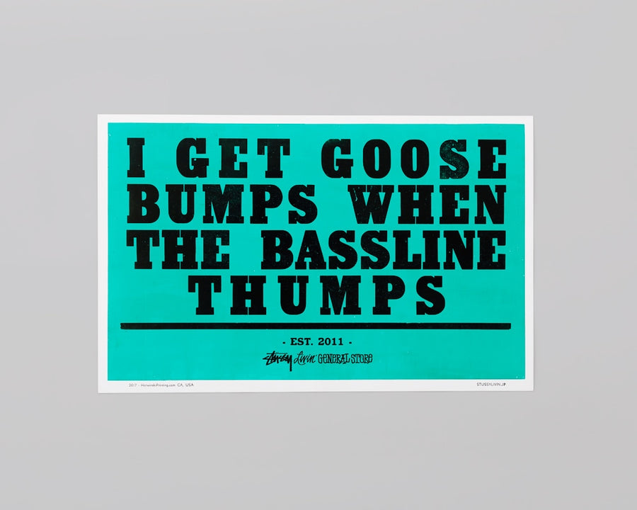 GS Letterpress Goose Bumps Poster by HORWINSKI PRINTING CO.