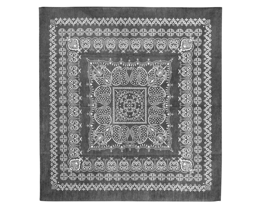 Leaf Bandana Rug Gray リーフバンダナラグ グレー 160×160cm