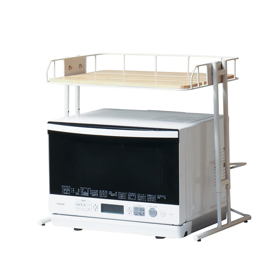 BY CAGE Microwave Rack, Black