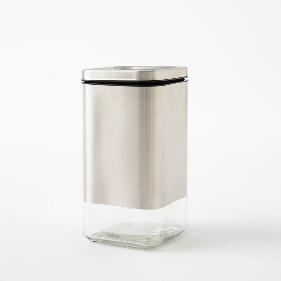 CUBE JAR WITH PRESS LID M