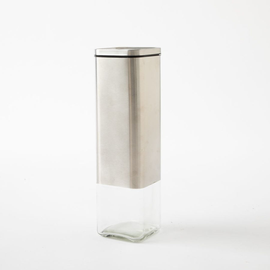 CUBE JAR WITH PRESS LID L