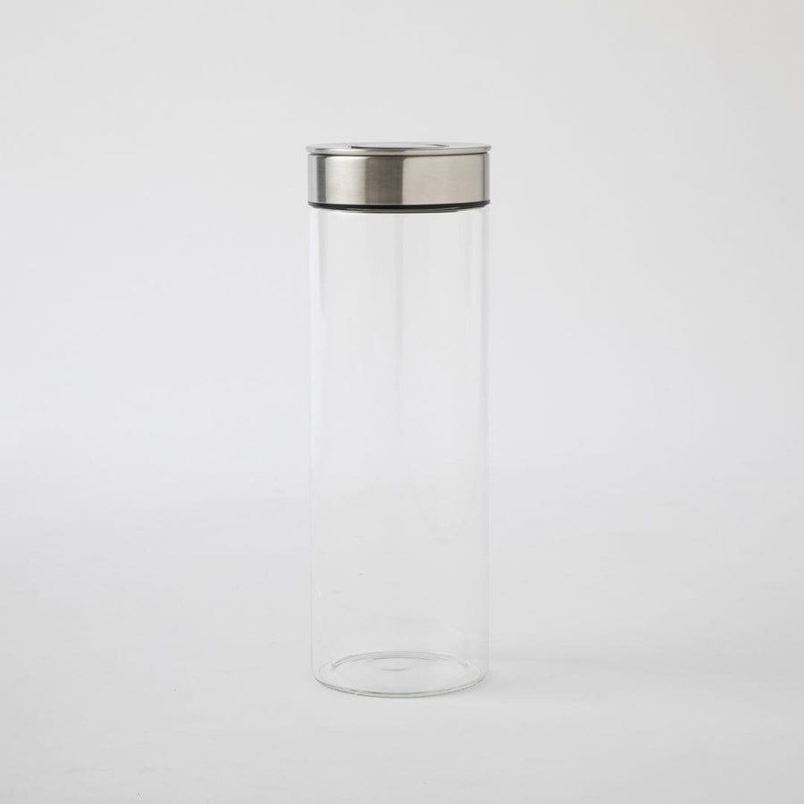 Cylinder Jar with Press Lid Large
