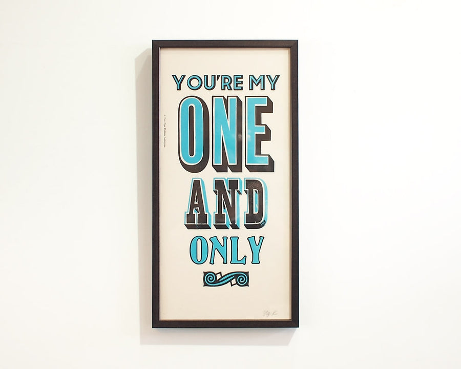 ONE AND ONLY POSTER ワンアンドオンリー ポスター