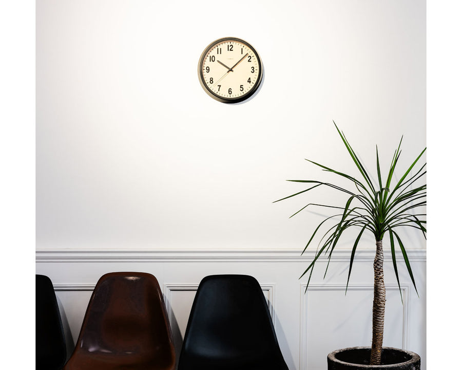 PUBLIC BLACK CLOCK パブリックブラック 電波時計