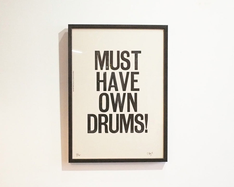 MUST HAVE OWN DRUMS POSTER マストハブオウン ポスター
