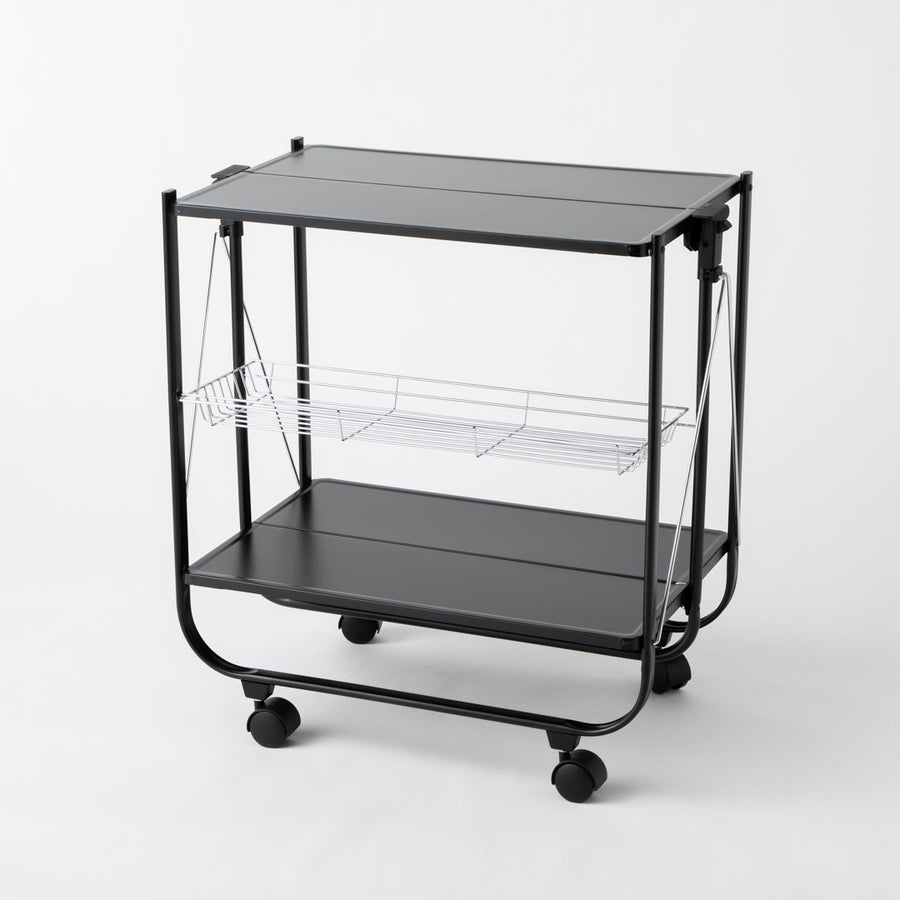 FOLDING TROLLEY SILVER マットブラック