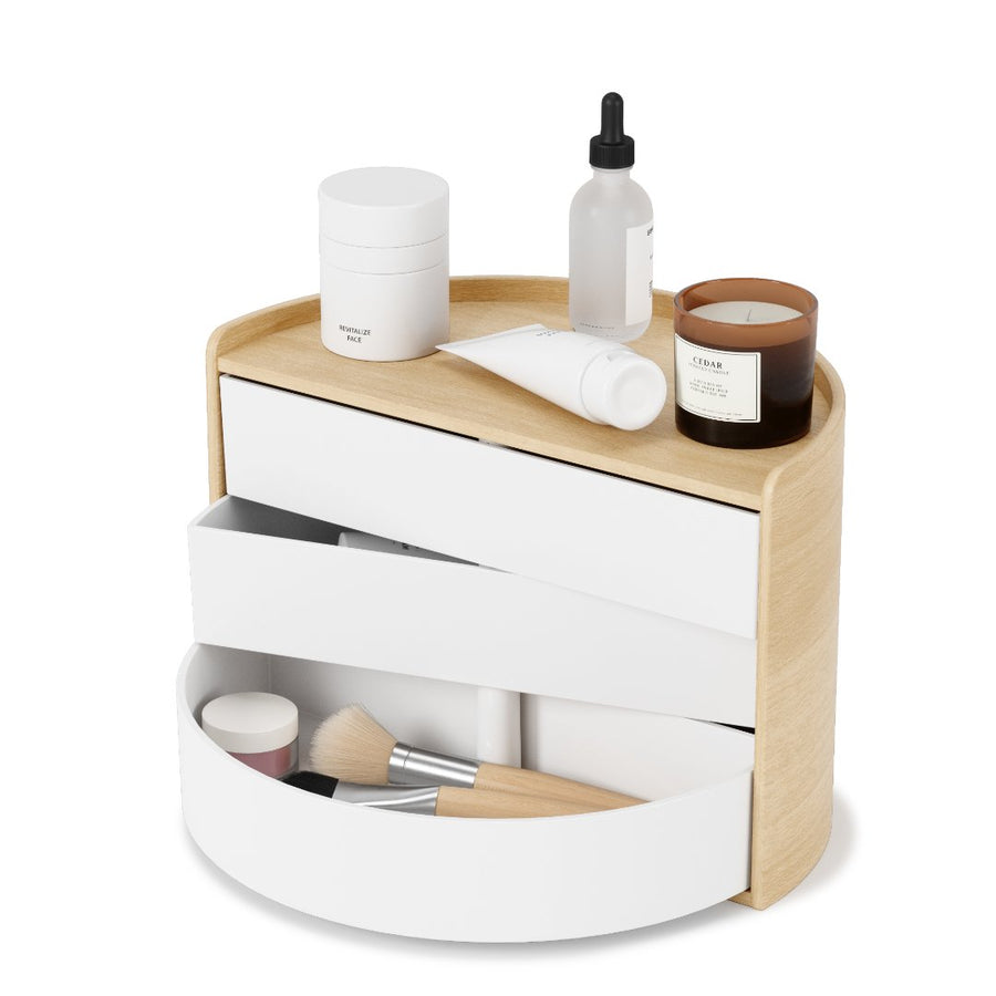 Moona Storage Box, White Natural