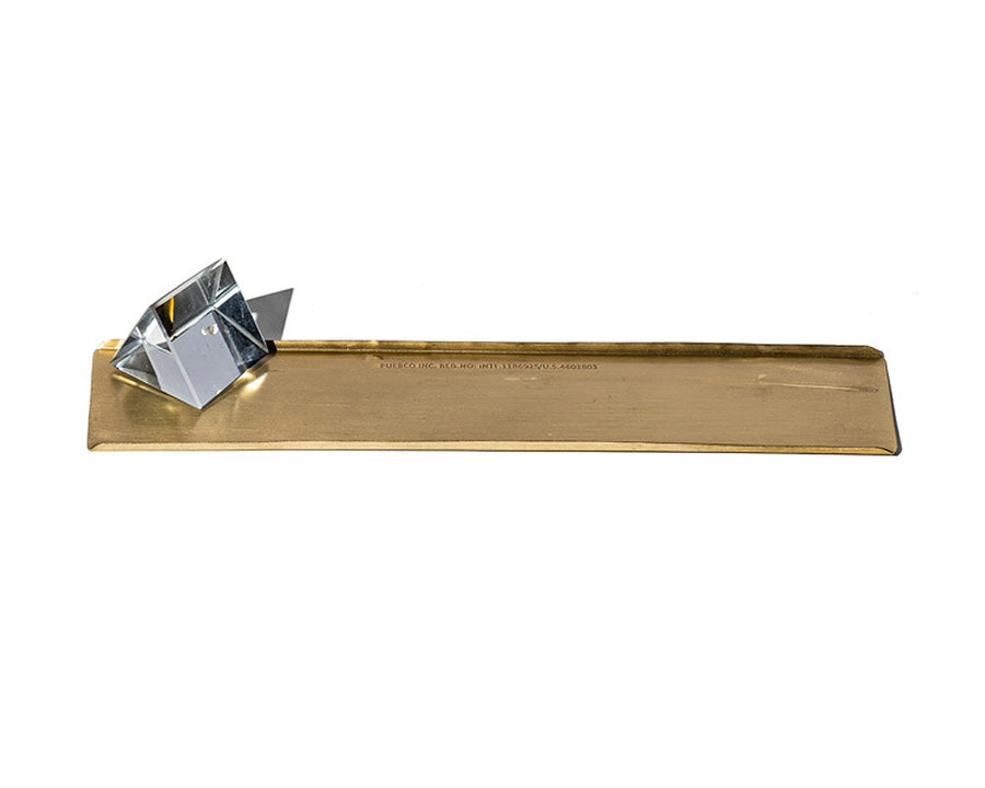PRISM INCENSE HOLDER W BRASS TRAY