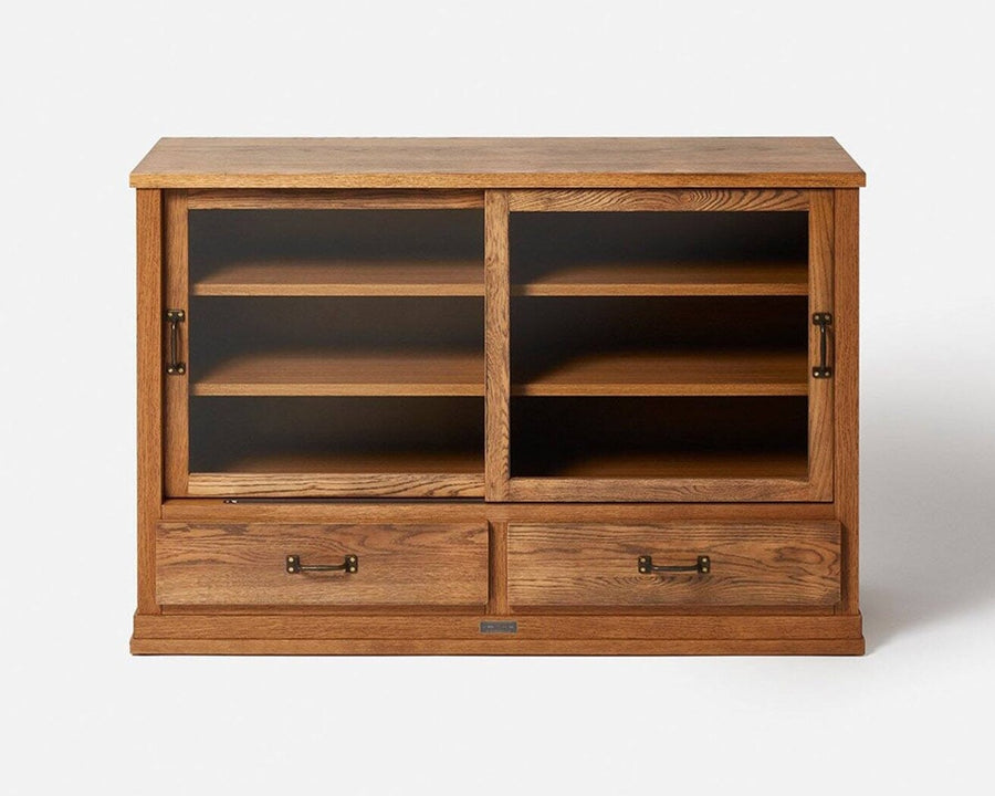 Elverson Glass Cabinet with Drowers, Small