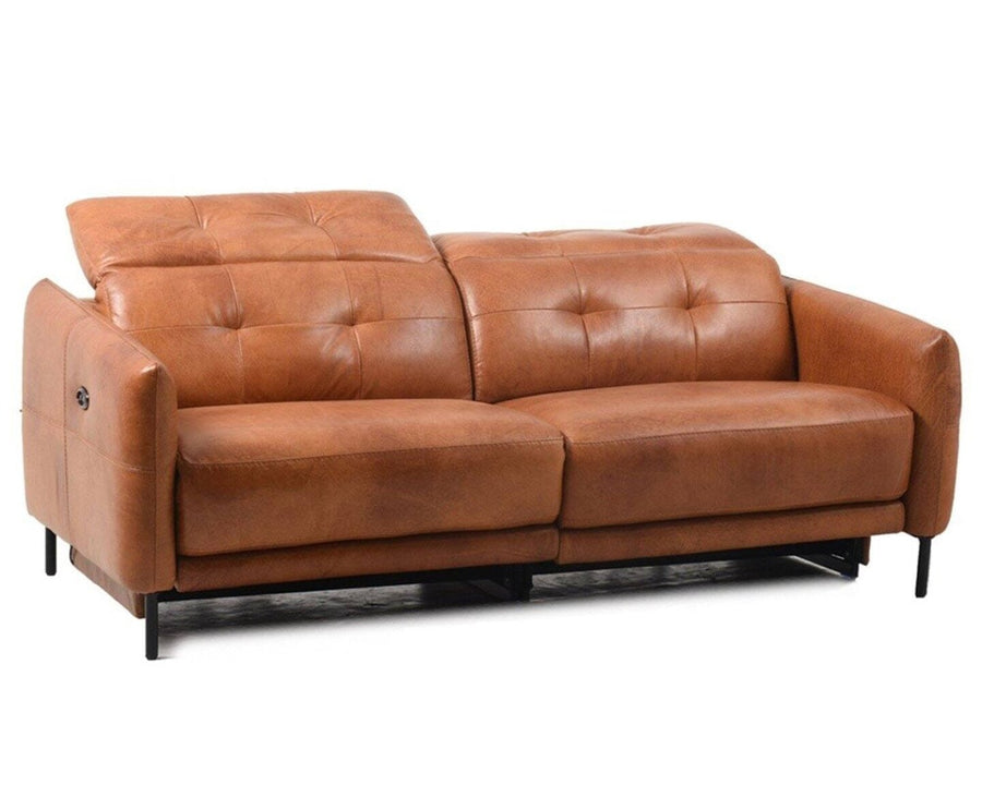 SHEFFIELD RECLINING SOFA LEATHER CM Seafield reclining sofa, leather camel