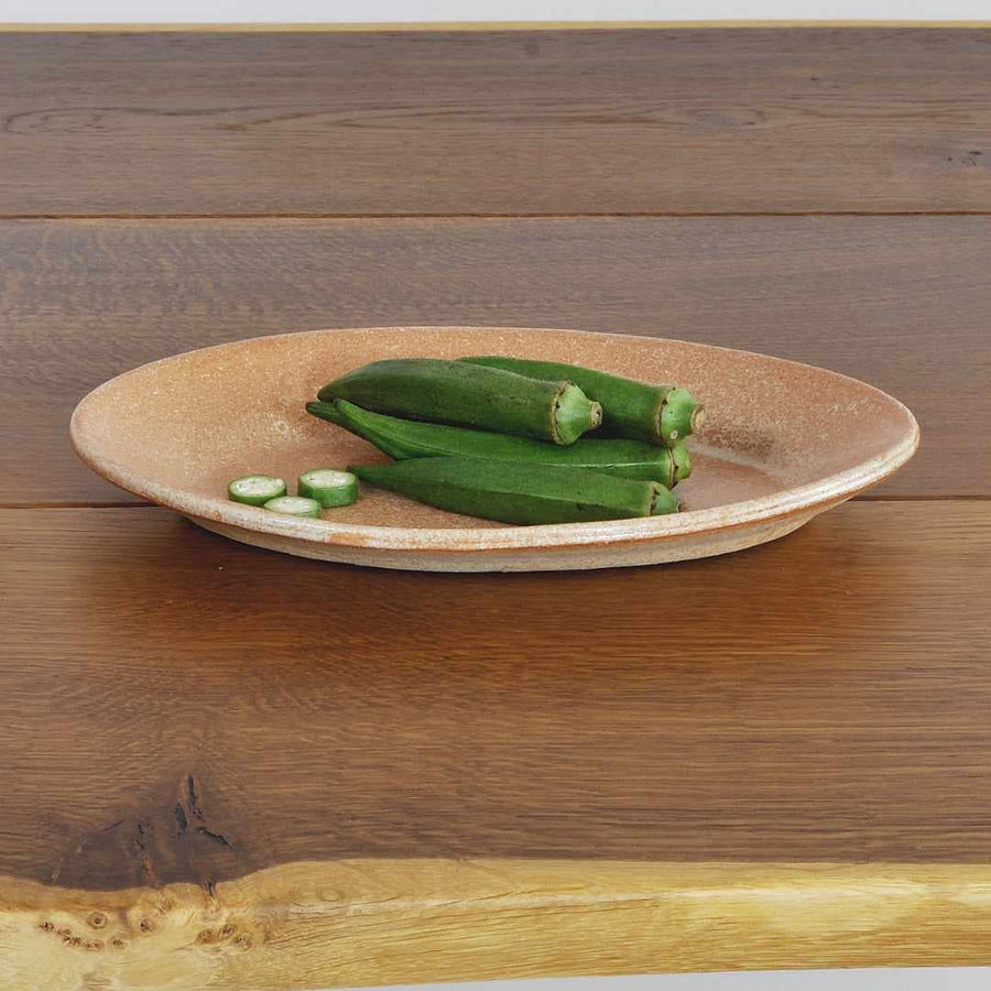 信楽オーバル 24cm 緋色
