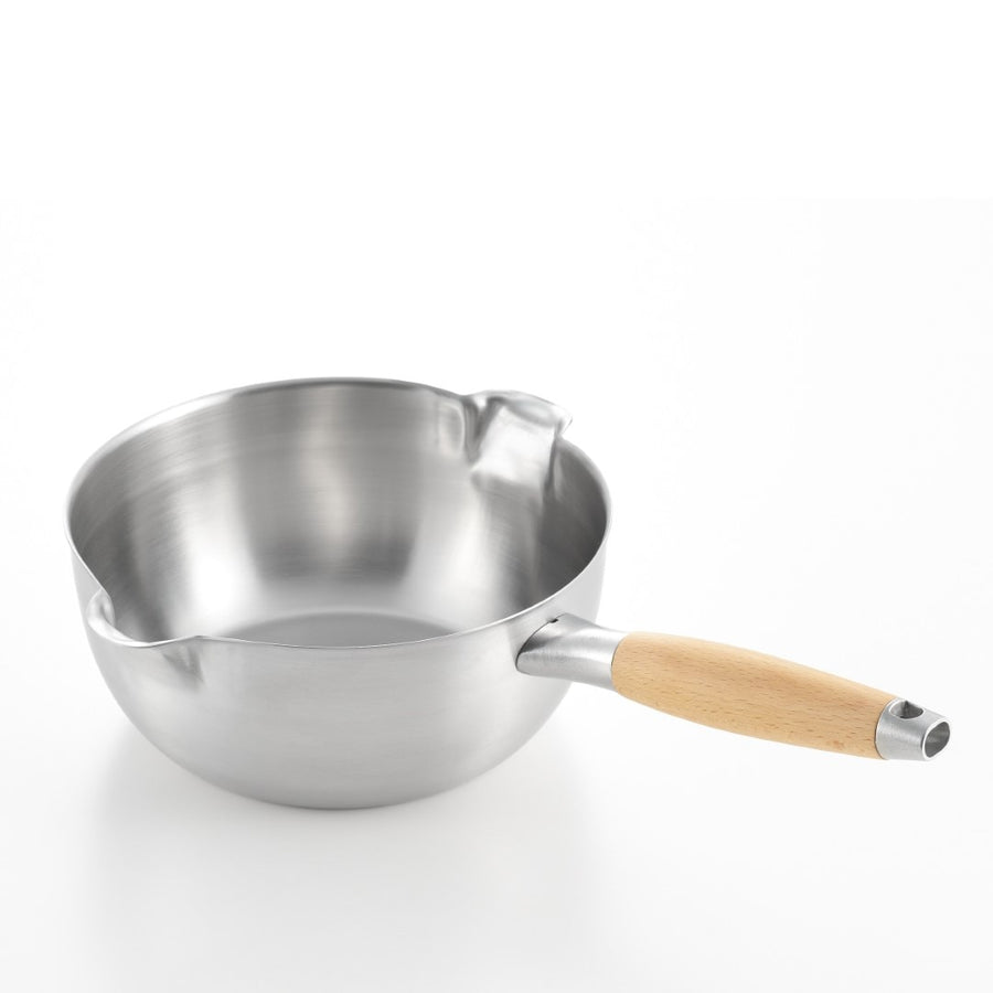 Aikata double-ended stainless steel Yukihira pot 20cm