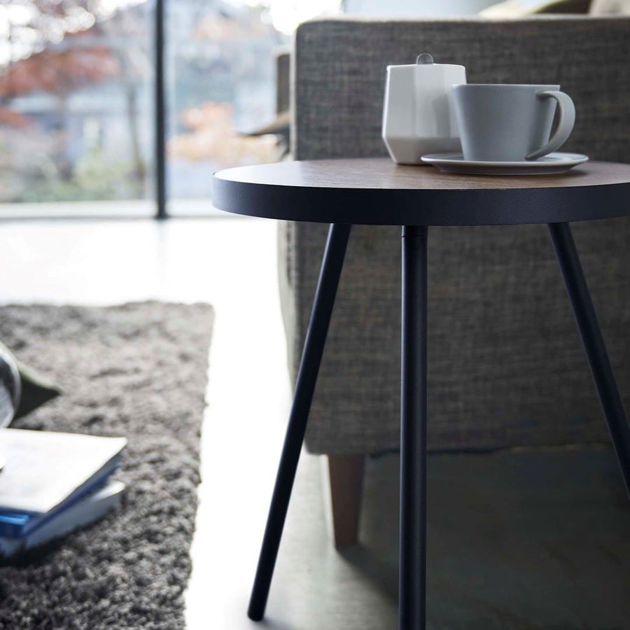 tower round side table