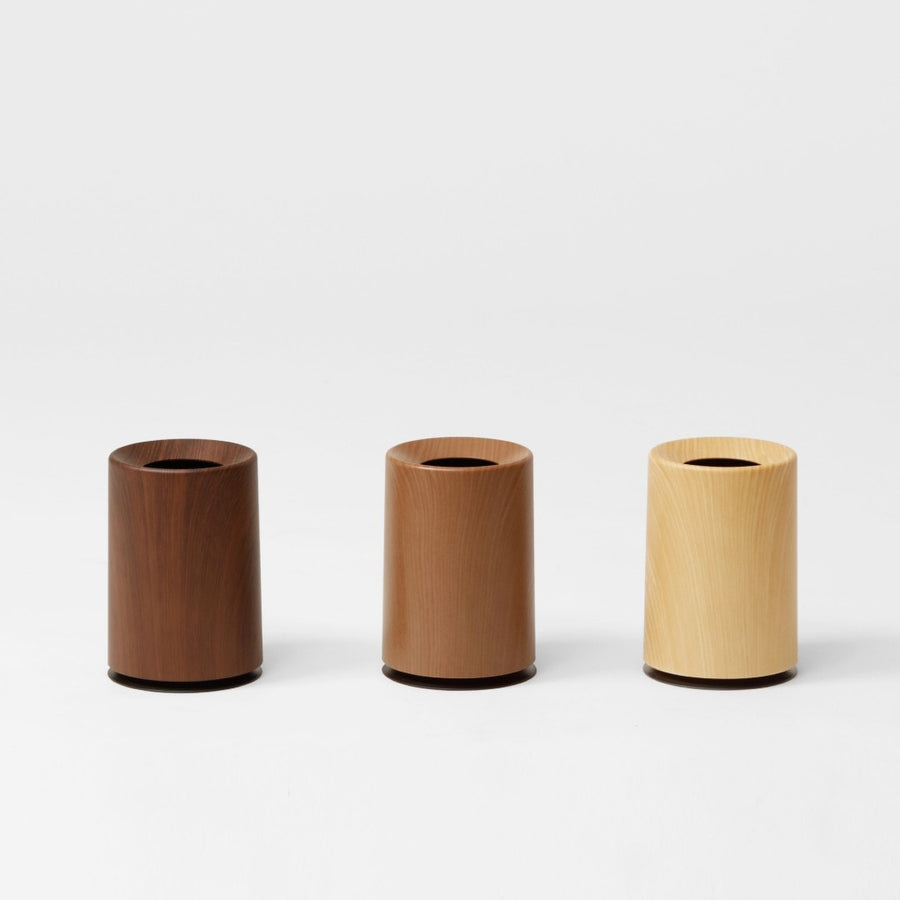 mini TUBELOR Round Dustbin Wood Grain