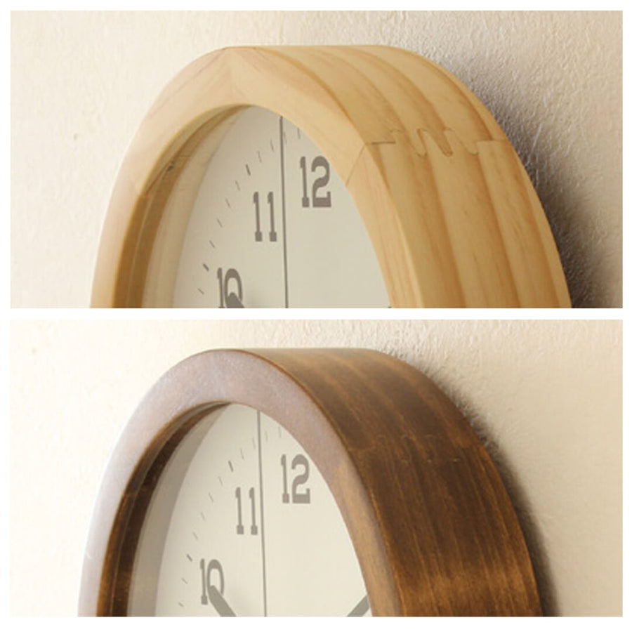 Aina Wood Clock Wall L
