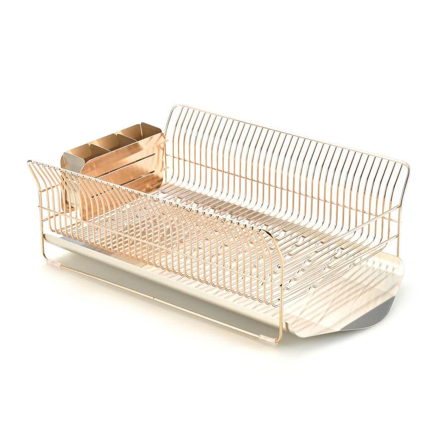 Hanauta Dish Drainer, Horizontal, Silver