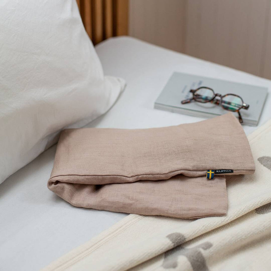 Wheat hot and cold neck pillow, washed linen