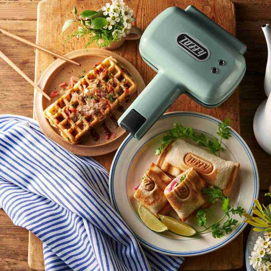Half Hot Sandwich Maker with Interchangeable Plates