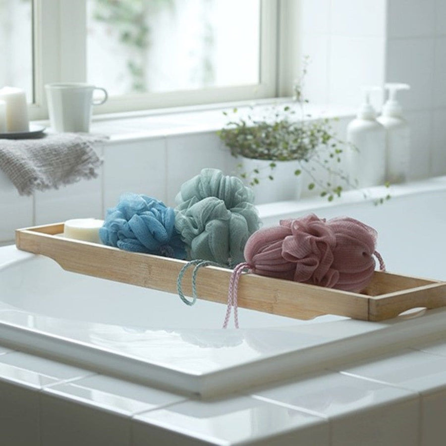 Soap balls that can also be used to wash your back