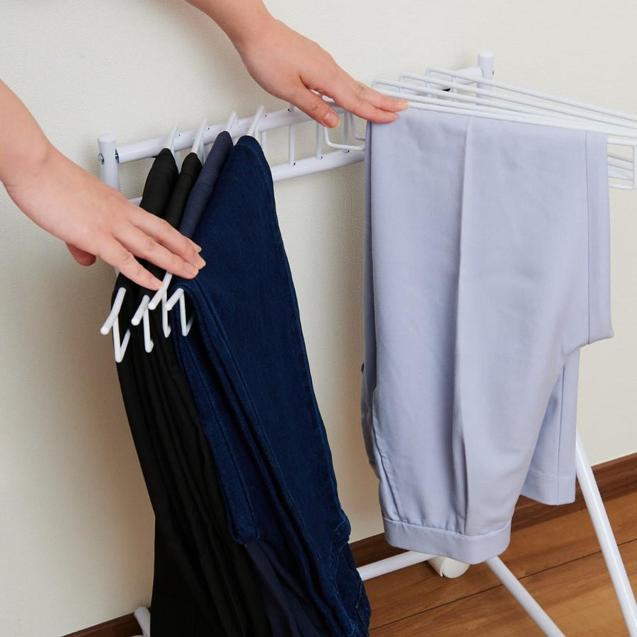 bws SELECTION Slacks Hanger, 10-Holder, White