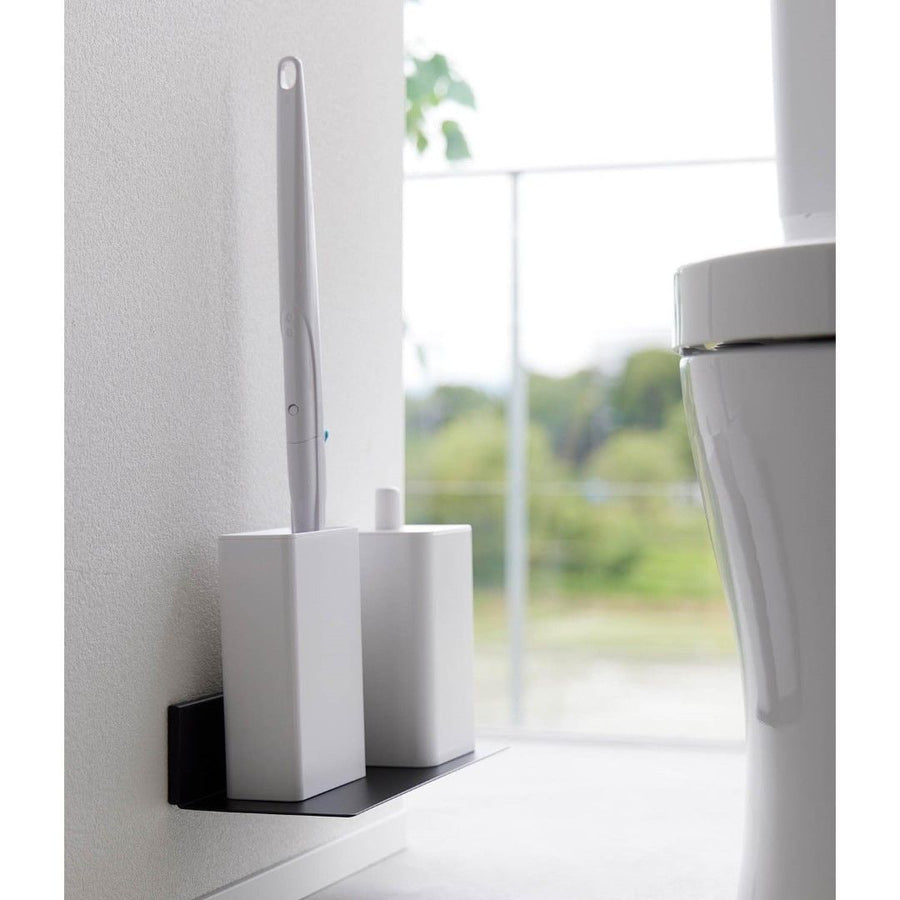 Tower gypsum board wall-compatible floating toilet shelf