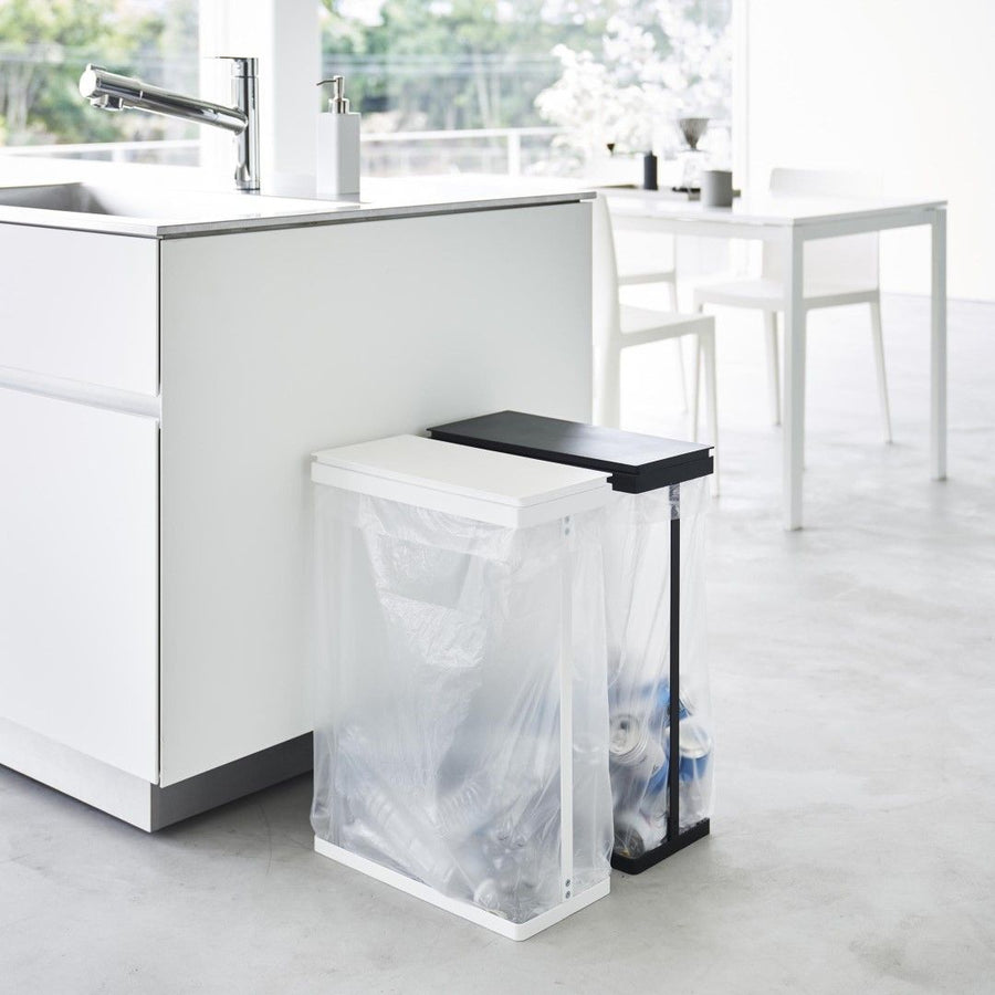 Tower Slim Lidded Garbage Sorting Bag Holder, 45L, Side Opening