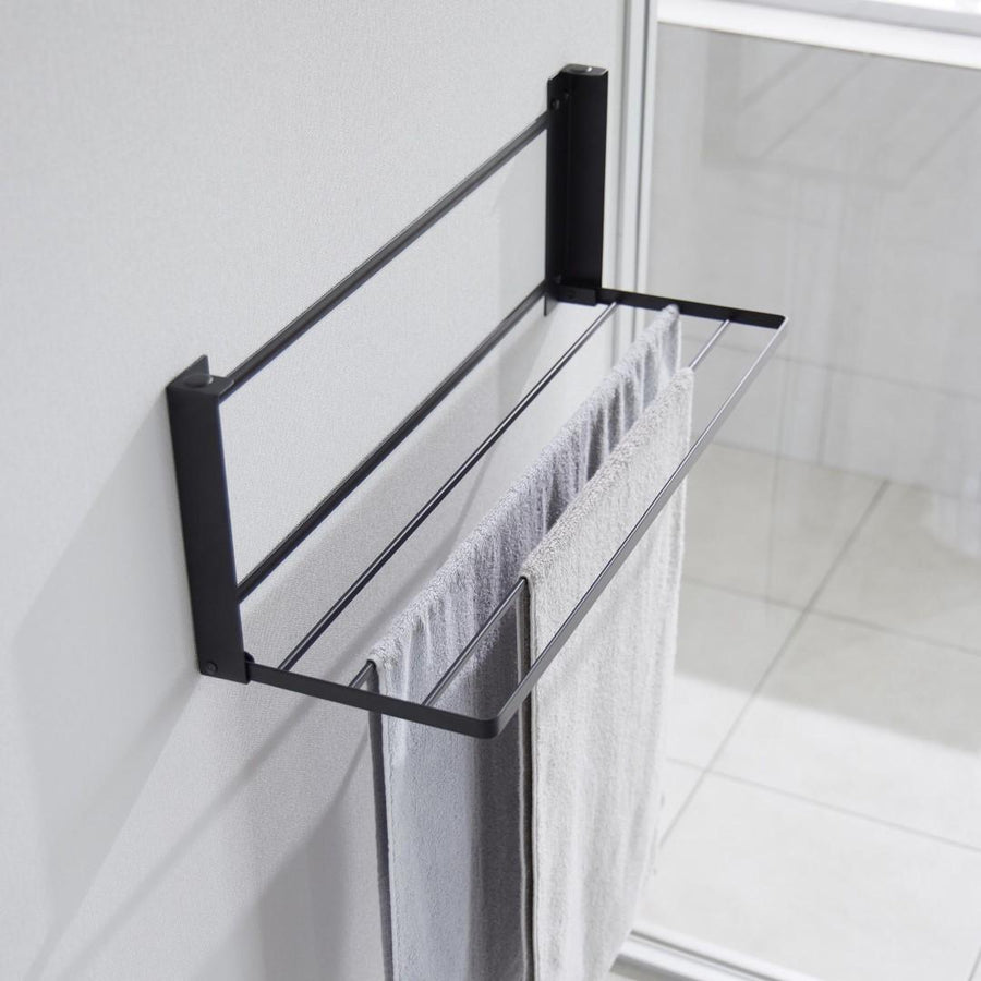 Tower Wall Folding Bath Towel Rack for Plasterboard Walls