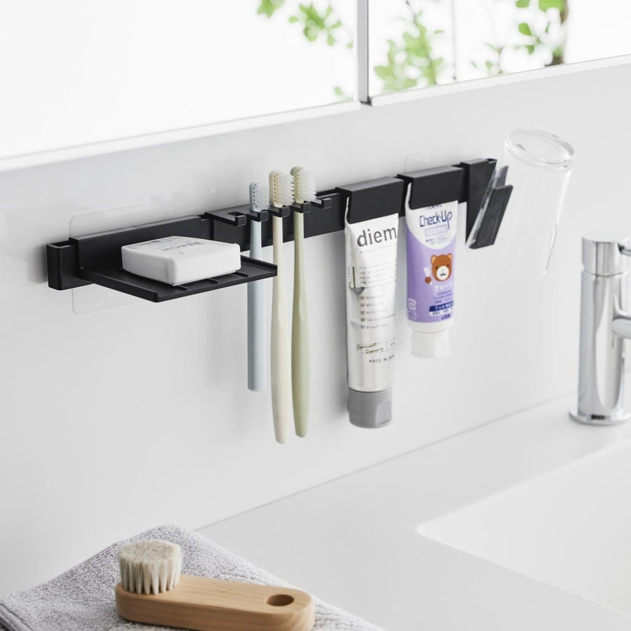Tower Film Hook Toothbrush &amp; Toothpaste Storage Set