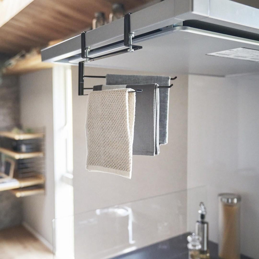 Tower Range Hood Movable Dish Hanger