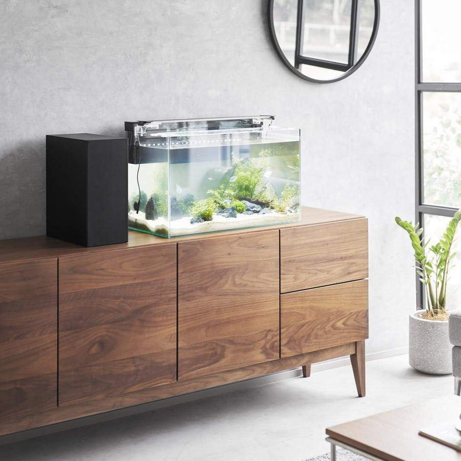 Tower aquarium side storage box