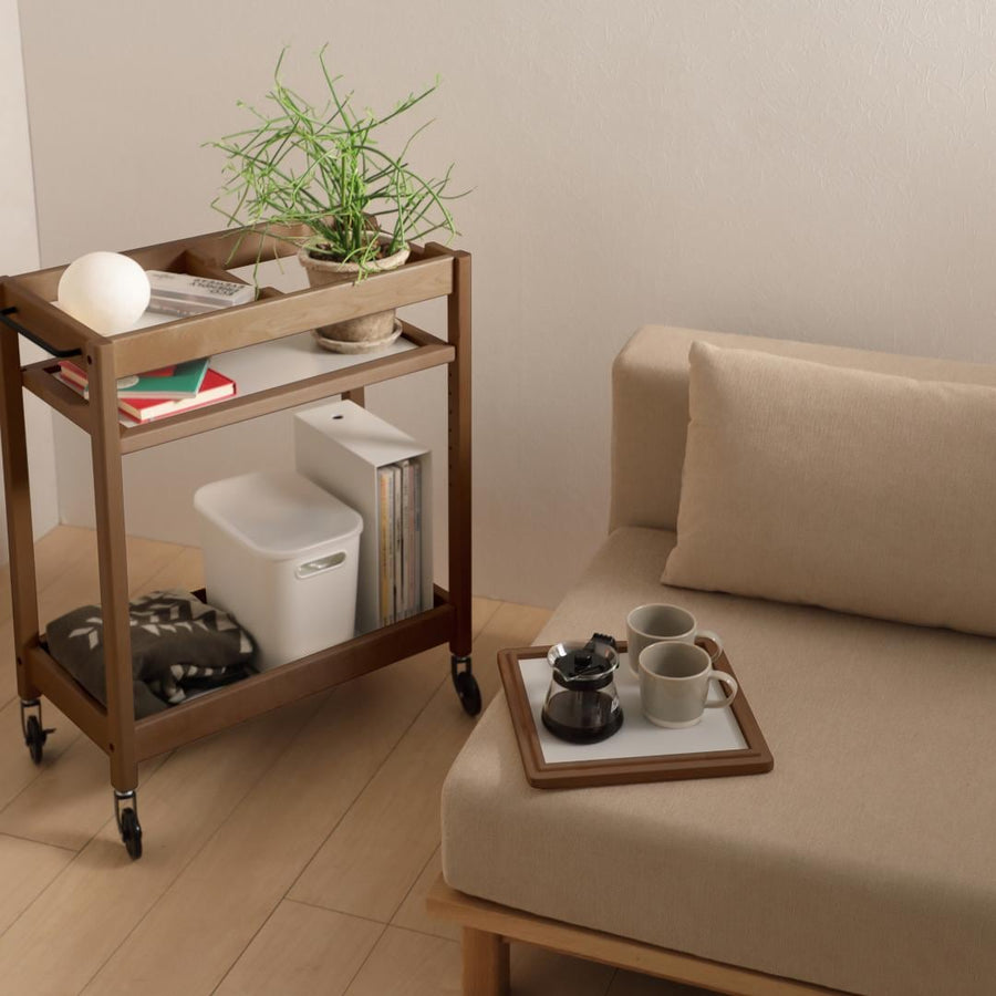 Kitchen cart with tray