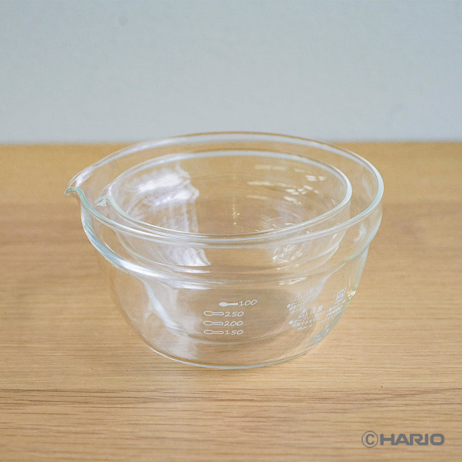 Set of 2 heat-resistant glass bowls