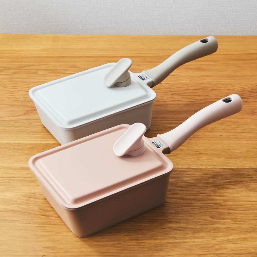 Deep square frying pan