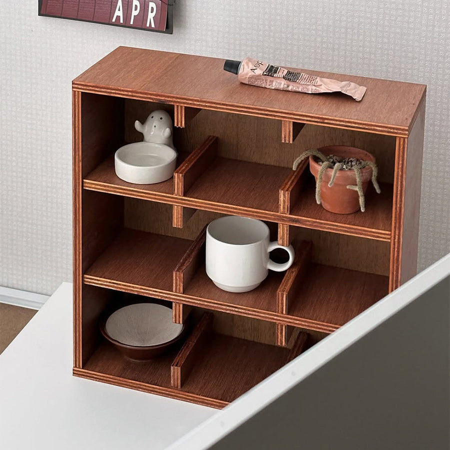 オールドカフェカップ収納棚