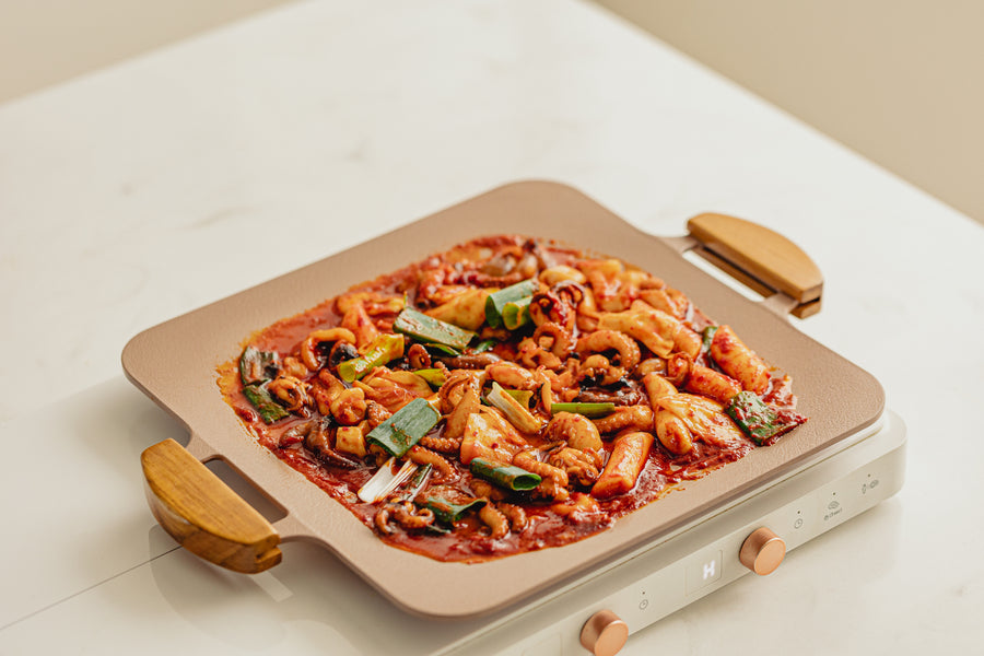 ソリッド グリルパン ピンク