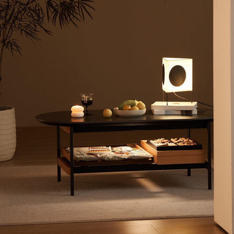 Center table with open shelf