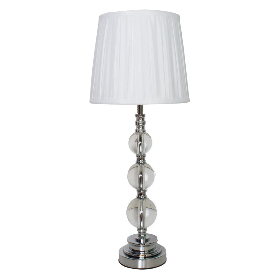 Classic white shade acrylic glass table lamp