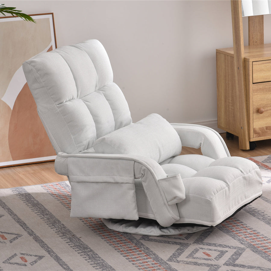 Swivel PU leather 1-seater sofa